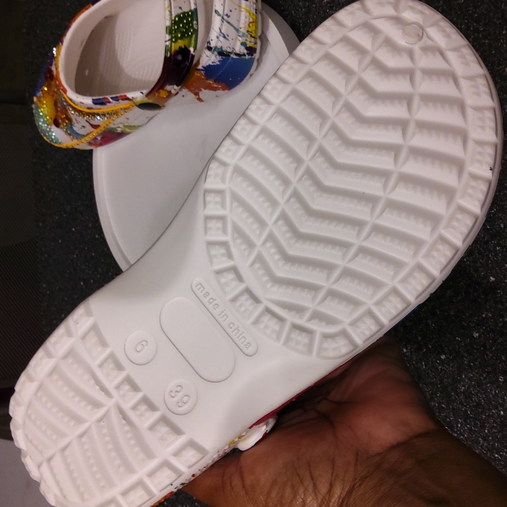 Multi-colored croc/garden slippers NWOT💋💐BOUTIQUE nightcap - Picture 6 of 7